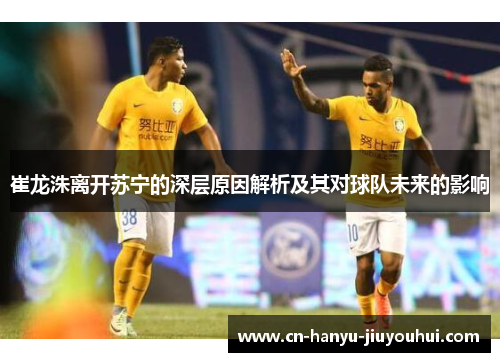 崔龙洙离开苏宁的深层原因解析及其对球队未来的影响